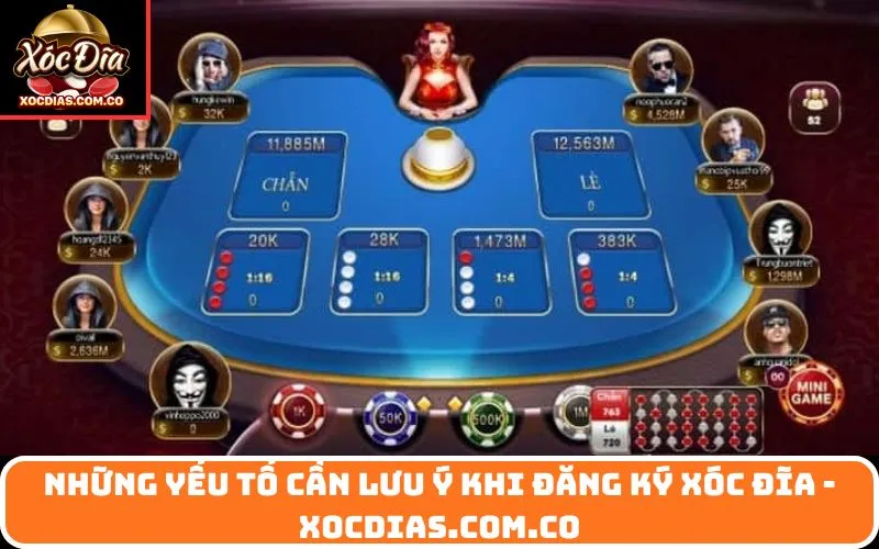 Những Yếu Tố Cần Lưu Ý Khi Đăng Ký Xóc Đĩa - xocdias.com.co