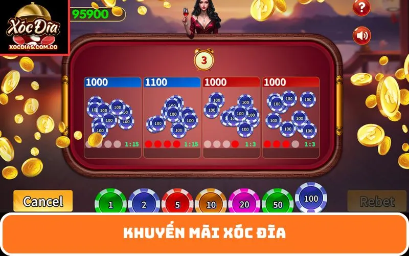 khuyến mãi xóc đĩa