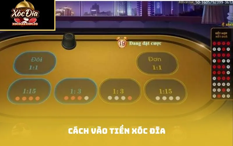 Cách vào tiền xóc đĩ